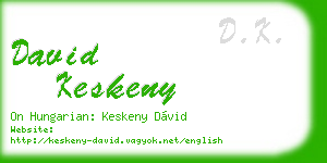 david keskeny business card